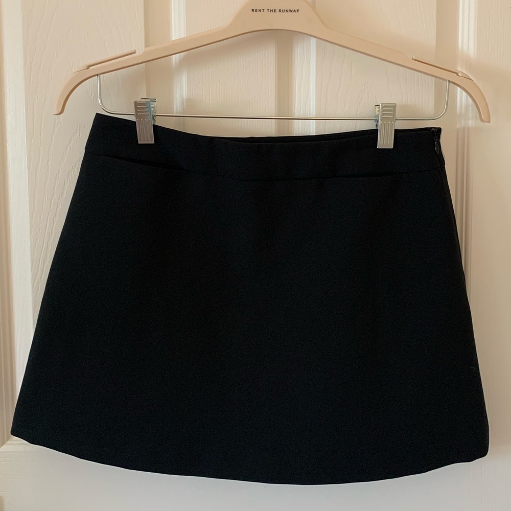 Simple, chic black mini skirt